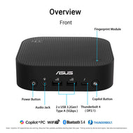 ASUS NUC 14 Pro AI 90AS00N1-M001Z0 - U9-288V 32GB 1TB Win11 Pro