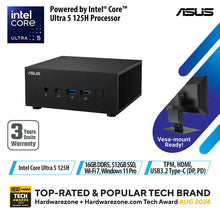 Load image into Gallery viewer, Asus ExpertCenter PN65-S50099AD - U5-125H 16GB 512GB Win11P
