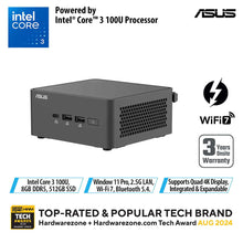 Load image into Gallery viewer, ASUS NUC 15 Pro Tall 90AS00K1-M000V0 - U3-100U 8GB 512GB
